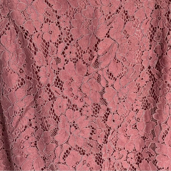 City Chic Blush Lace Off-Shoulder Dress 18 1x pink wiggle plus size - Picture 8 of 11